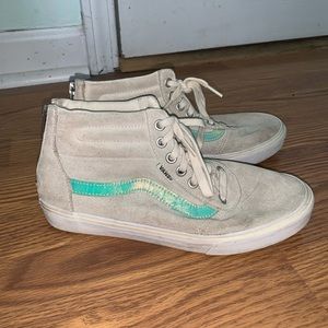 Beige High Top Vans